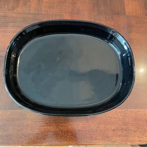 Corningware Casserole 2.5 L French Black Dish Oval 12.5" Corning Ware - Picture 6 of 7